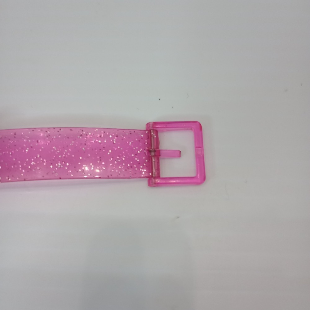 Disney Parks Minnie Mouse Pink Glitter Kids Watch Japan New Battery‎ Band Broken - Picture 9 of 12